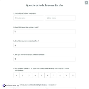 Questionário de Estresse Escolar