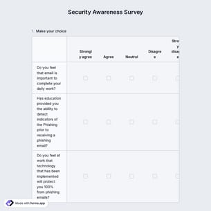 Security Awareness Survey
