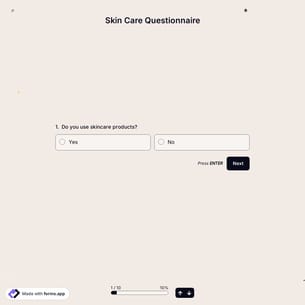 Skin Care Questionnaire