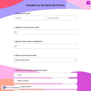 Enquête sur les Soins de la Peau