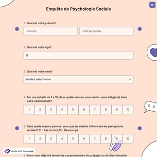 Enquête de Psychologie Sociale