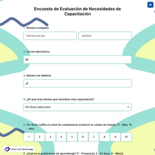 Encuesta de Evaluación de Necesidades de Capacitación