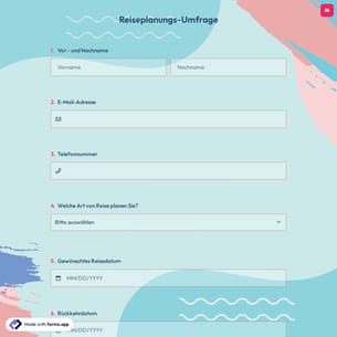 Reiseplanungs-Umfrage