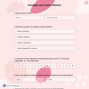 Sondage de la Saint-Valentin