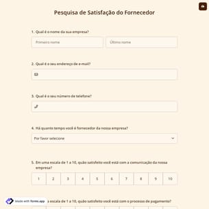 Pesquisa de Satisfação do Distribuidores