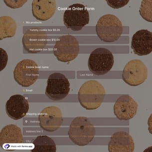 Cookie Order Form