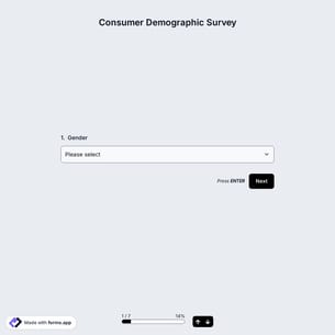 Consumer Demographic Survey