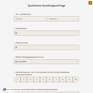 Qualitative Forschungsumfrage