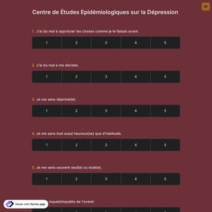 Centre de Études Epidémiologiques sur la Dépression