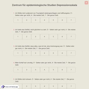 Zentrum für epidemiologische Studien Depressionsskala