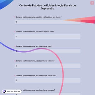 Centro de Estudos de Epidemiologia Escala de Depressão
