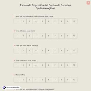 Escala de Depresión del Centro de Estudios Epidemiológicos