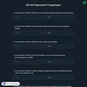 EQ-5D Depression Fragebogen