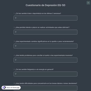 Cuestionario de Depresión EQ-5D