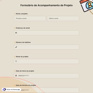Formulário de Acompanhamento de Projeto