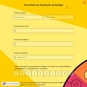 Formulário de Avaliação de Estágio