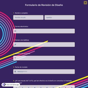 Formulario de Revisión de Diseño