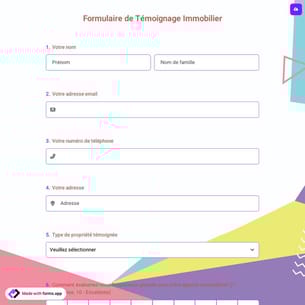 Formulaire de Témoignage Immobilier