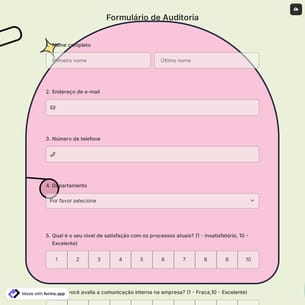 Formulário de Auditoria