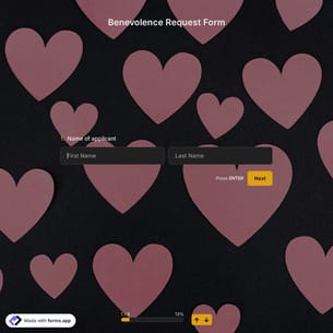 Benevolence Request Form