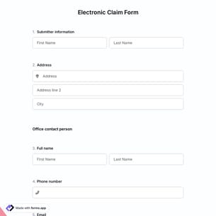 Electronic Claim Form
