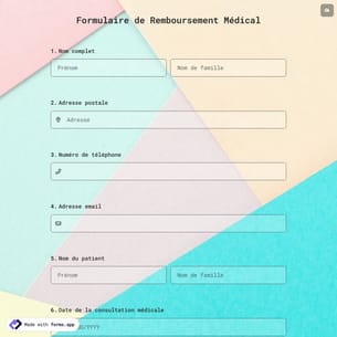 Formulaire de Remboursement Médical