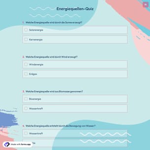 Energiequellen-Quiz