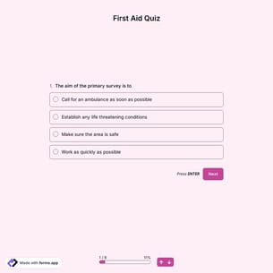 First Aid Quiz