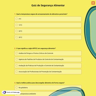 Quiz de Segurança Alimentar