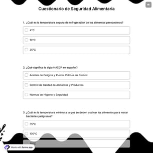 Cuestionario de Seguridad Alimentaria