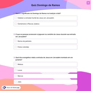 Quiz Domingo de Ramos