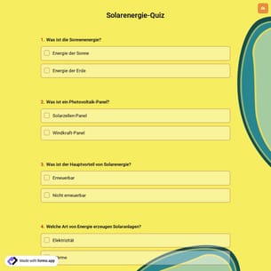 Solarenergie-Quiz