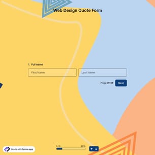 Web Design Quote Form