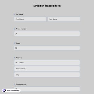 Exhibition Proposal Form