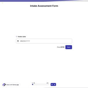 Intake Assessment Form