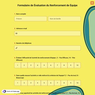 Formulaire de Évaluation du Renforcement de Équipe