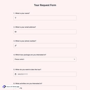 Tour Request Form