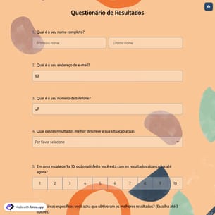 Questionário de Resultados