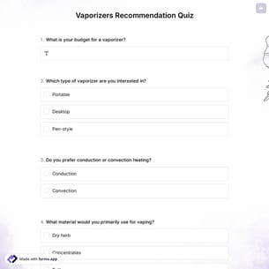 Vaporizers Recommendation Quiz