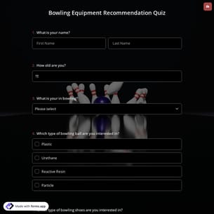 Bowling Equipment Recommendation Quiz