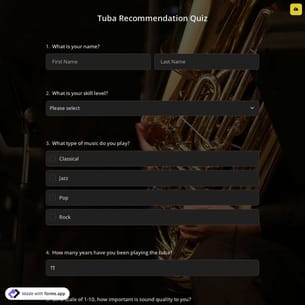 Tuba Recommendation Quiz