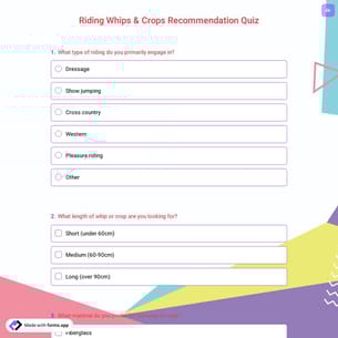 Riding Whips & Crops Recommendation Quiz
