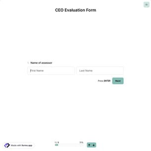 CEO Evaluation Form