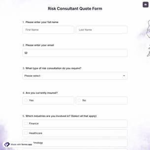 Risk Consultant Quote Form