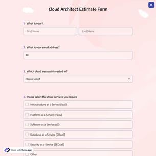 Cloud Architect Estimate Form