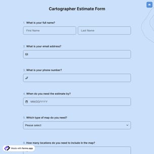 Cartographer Estimate Form