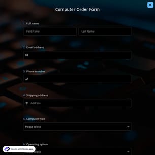 Computer Order Form