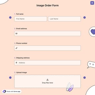 Image Order Form