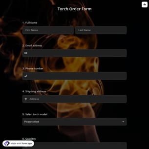 Torch Order Form