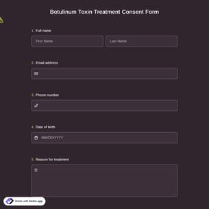 Botulinum Toxin Treatment Consent Form